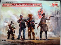 35021 Icm American Civil War Confederate Infantry 1:35