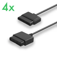4x - Sony PS1 and PS2 Controller Extension Cable - New - Set Of 4