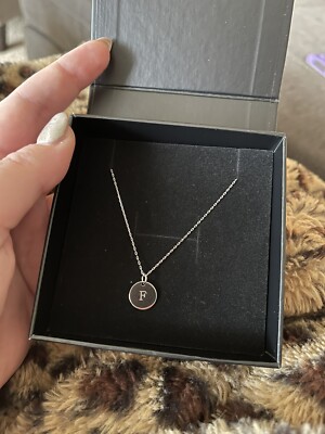 F Pendent Oak & Luna necklace