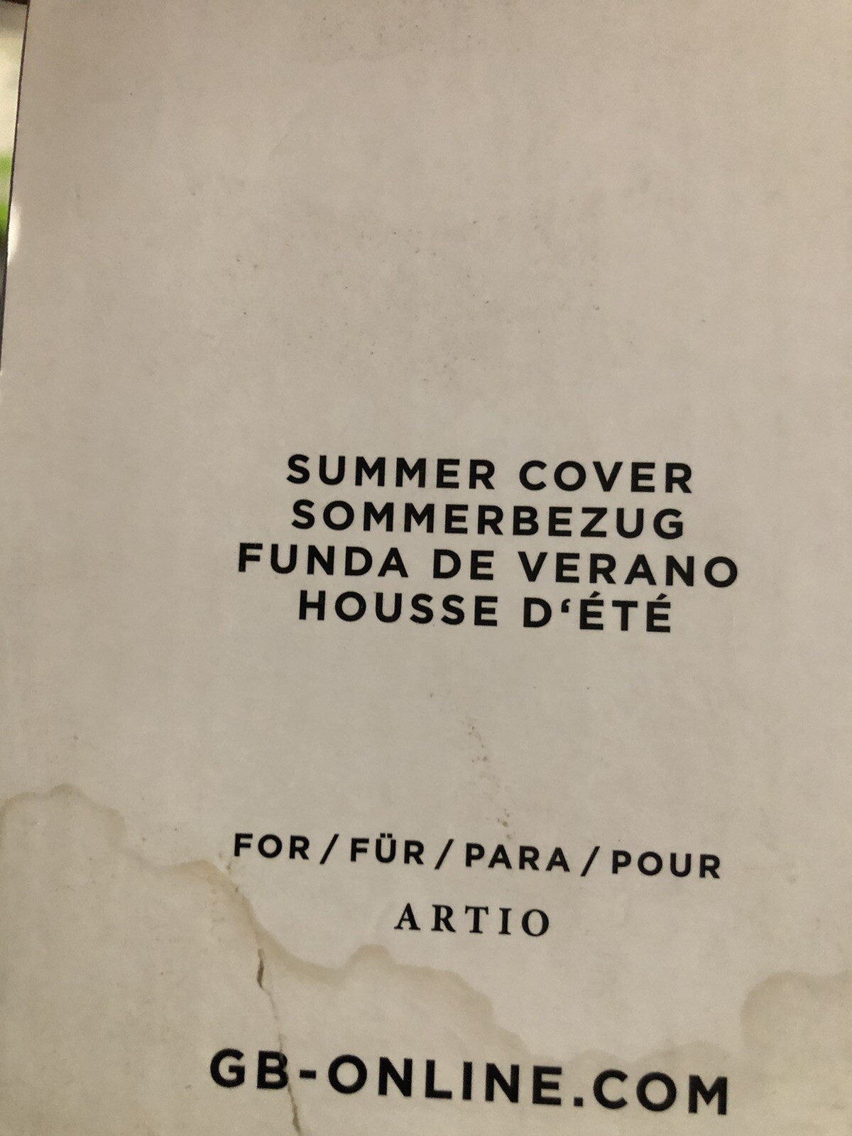 GB Artio Summer Cover bianca per seggiolino auto foto 4