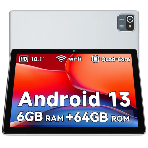 2025 Tablet 10,1" Android 13 Tablet 6+64GB Quad Core 1280×800 HD IPS WIFI - Bild 1 von 10