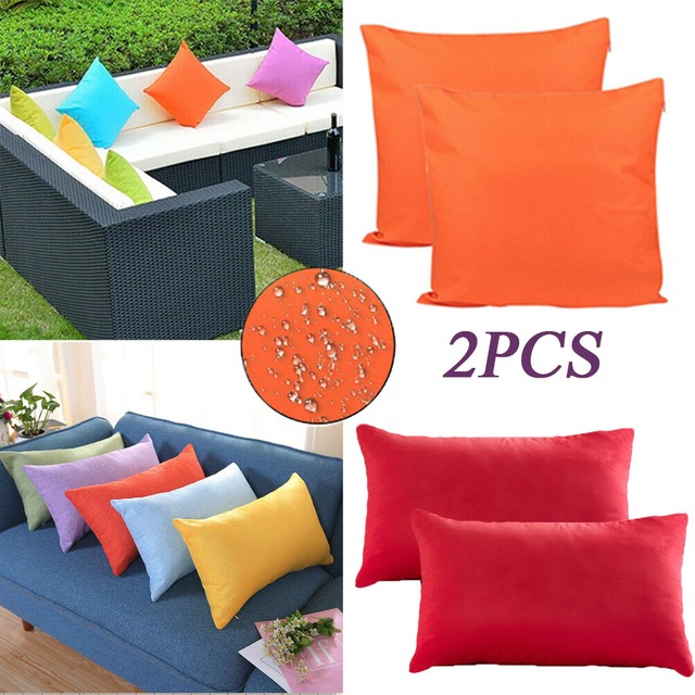 2 Piece 18 X 18 Outdoor Patio Furniture Pillow Cushion Cover