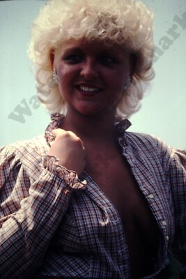 Pretty woman bikini lingerie  candid 35mm Slide T4p7