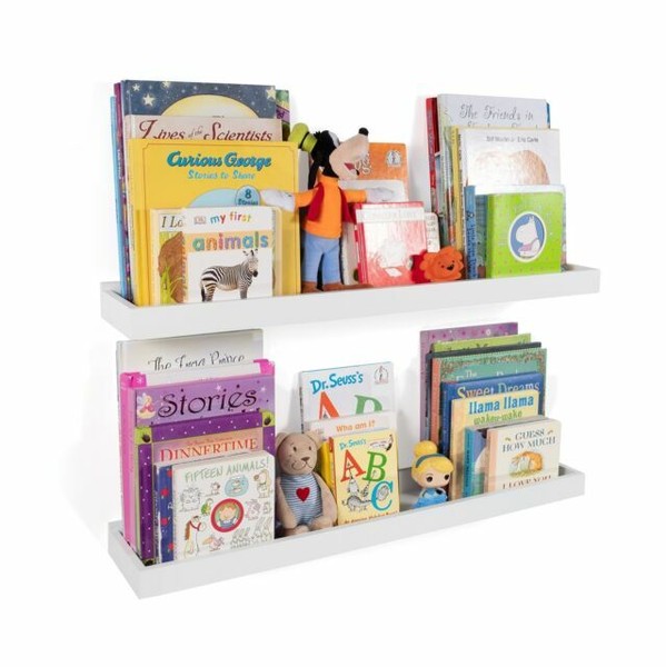 wall mounted bookshelves nursery