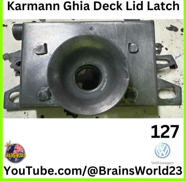 VW KARMANN GHIA 19681974 REAR HOOD LOCK/DECK LID LATCH/RECEIVER, ALSO