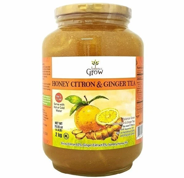 Balance Grow Honey Citron and Ginger Tea 70.55oz (4.4 lbs/2KG) pack of 1