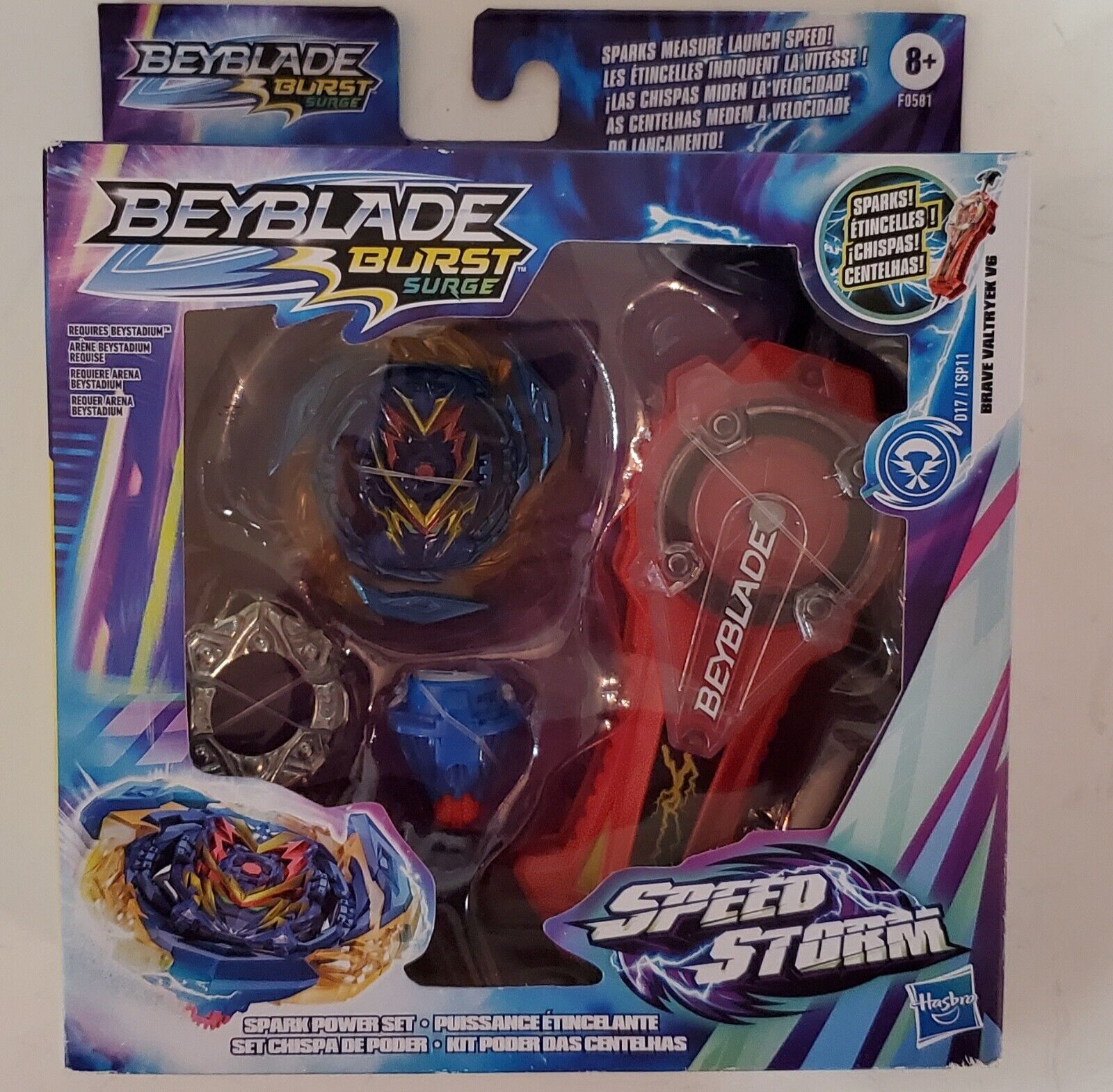 Beyblade Burst Surge Speedstorm Kit Poder das Centelhas -- Kit de