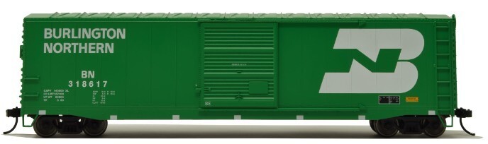 H0 Gauge - Rivarossi 50' Single-Door Boxcar Burlington Northern. -- HR6637 New