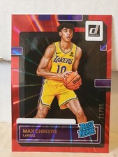 Max Christie 2022-23 Donruss #234 Red Holo Laser /99 SP Rated Rookie Card RC