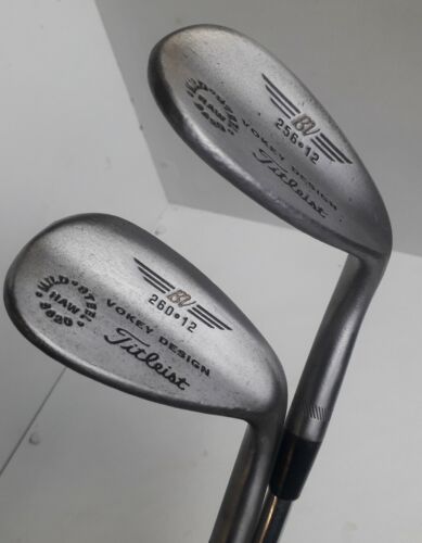 Titleist Vokey Raw 56 and 60 degree wedge set. new Grips Matching bounce