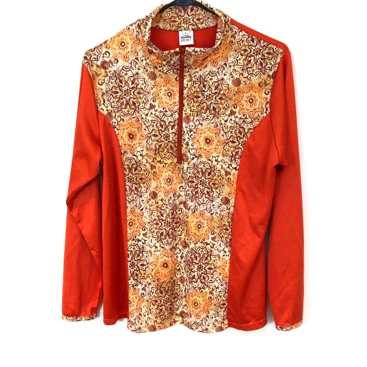 Honolua Wahine Hawaii Womens Large Floral Mandala Long Sleeve 1 4