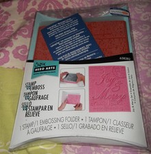 Sizzix Textured Impressions Embossing Folder Stamp Set-Hero Arts Joy Merry