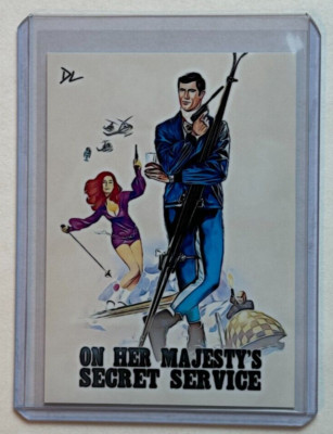 James Bond Artist Signed ''On Her Majesty's Secret Service'' Trading Card 3/10