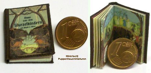 1108# Miniaturbuch Wurzelkinder  - Puppenhaus - im M 1:12 - Wichtel - Afbeelding 1 van 1