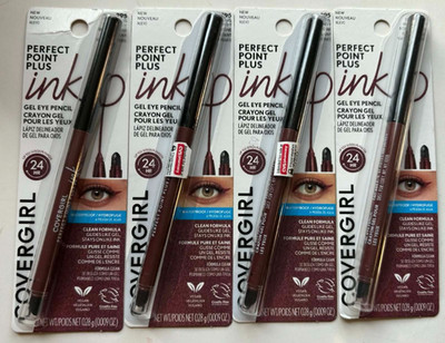 4 Covergirl Perfect Point Plus Ink Gel Eye Pencil Wtrprf 295 Dazzling Burgundy