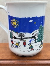 Set Of 2 Vintage Kaiserslautern Christmas Milled Wine Cups German Christmas