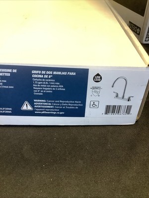 Proflo 8  Two Handle Kitchen Faucet. Chrome. PFXC6887LSCP B3