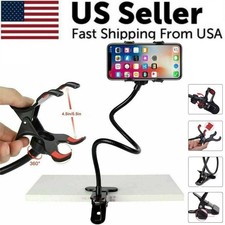 Flexible Gooseneck Phone Holder Universal Clip Stand for Bed Desk Table Use