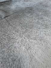 X- LARGE SALT  PEPPER COWHIDE RUG GENUINE COW HIDE LEATHER CARPET HAIR ON SKIN