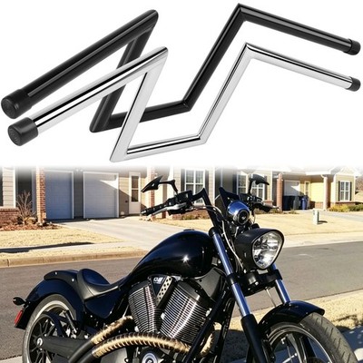 1'' Z-Bar Handlebar Ape Hanger 8'' 10'' Rise For Victory Vegas 8-Ball Hammer Custom