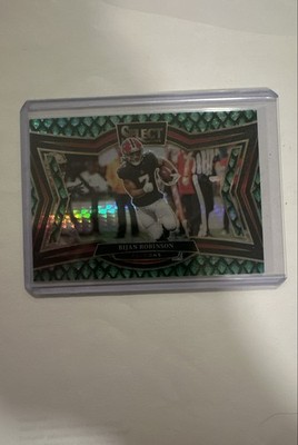 2024 Panini Select - Field Level Bijan Robinson #408 Dragon Scale Prizm /70