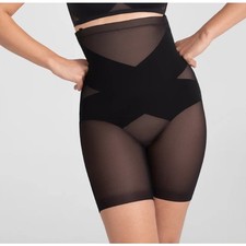 Honeylove Super Power Shorts Slimming Compression Shapewear Black Runway Size L