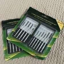 Set of two 11 piece screwdriver set New Dec Sale