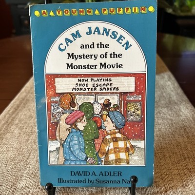Cam Jansen,&the Mystery of the Monster Movie:David A. Adler,illus., Vtg PB 1992