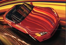 2000 Honda S2000 Red Sports Car Convertible 1999 Auto Promotional Postcard