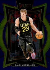 LAURI MARKKANEN 2024-25 Panini Select Blue Base #62 Jazz Concourse NBA ID:140379