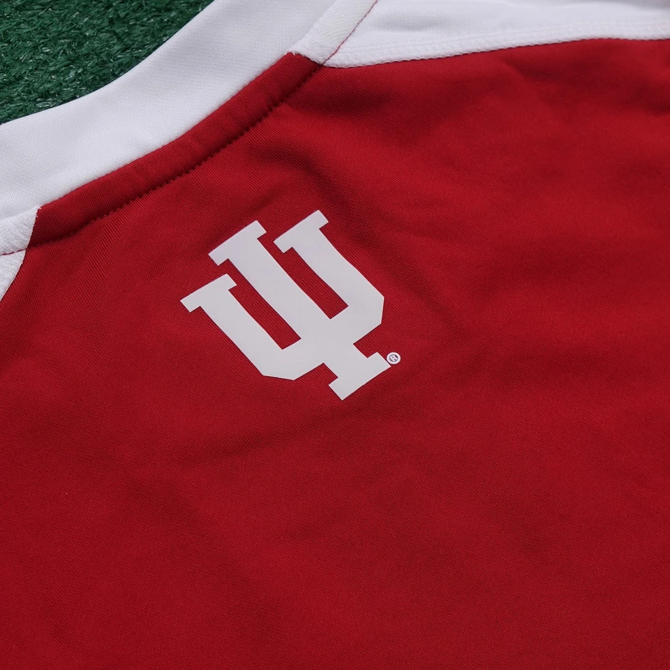 Indiana Hoosiers NCAA Adidas Men's Climawarm Black Ultimate Player Crew Fleece - Image 4 of 4