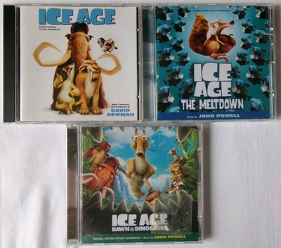3 x CD  ICE AGE  / The Meltdown / Dawn of the Dinosaurs - Original Soundtracks