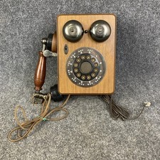 Vintage Antique Western Electric Replica Wall Mounted Wooden Phone