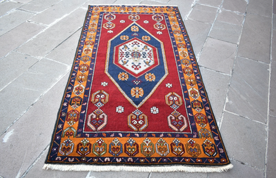 Vintage Turkish Rug 43'' x 83'' Anatolian Yahyali Rug Home Decor