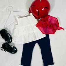 Muñeca American Girl de 18" Truly Me 2019 traje Western Chic + conjunto de casco de montar rojo