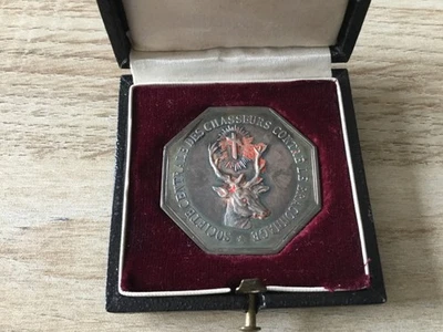 Medaille societe centrale des chasseurs contre le braconnage en argent décerné - Photo 1/2