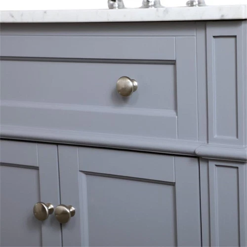 Elegant Decor Williams 36" Single Marble Top Bathroom Vanity in Gray - Picture 12 of 16