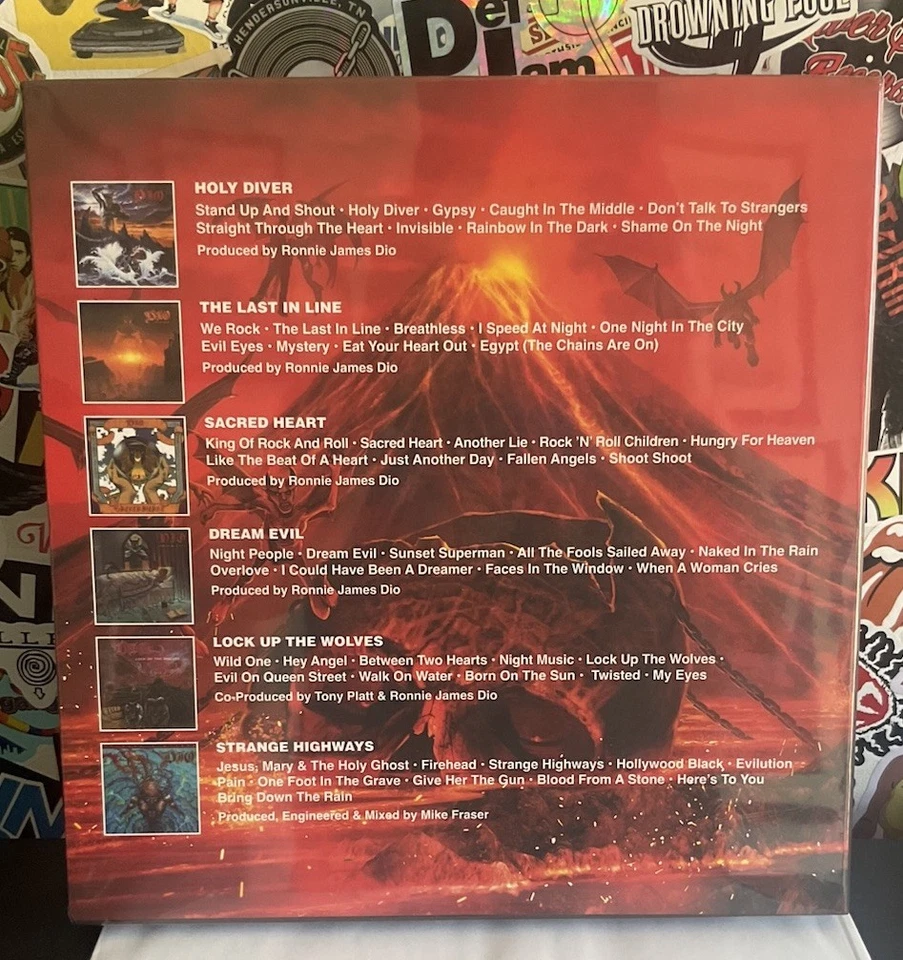 DIO A Decade Of Dio 1983-1993 NEW 6LP SPLATTER VINYL BOX SET W/7”/1000 - Image 2 of 4