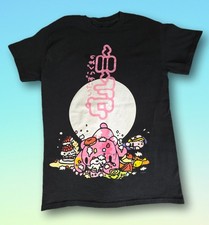 Gloomy Bear The Naughty Grizzly T-Shirt Size S Black Graphic Print Cotton 