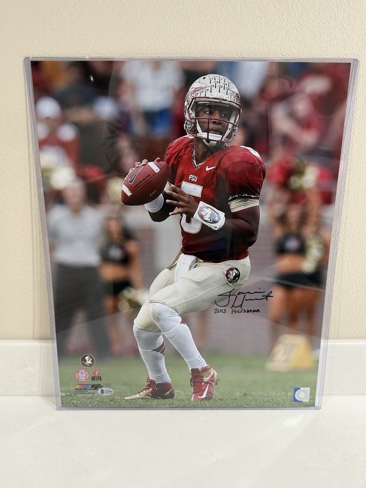 Jameis Winston Autographed Signed Florida State Seminoles "2013 Heisman" Florida State Noles 16x20 Photo Beckett Coa 