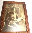 Antique Photo of U.S. Soldier Smoking/Reading Newspaper (Late 19th Century? Vtg — photo 5