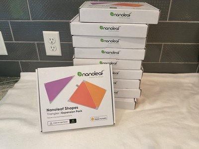 NANOLEAF SHAPES TRIANGLES Expansion Pack KIT Lot 10 Boxes Packs NEW NIB