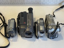 Lot 4 Video Cameras Camcorders Sony Jvc Mini DV, Sharp FOR PARTS OR REPAIR