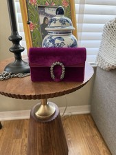 Authentic Gucci Dionysus Purple Suede Chain W...