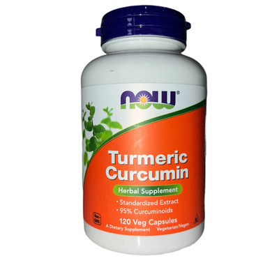 NOW Turmeric Curcumin 120 Veg Capsules Herbal Supplement BB 10/27   High-Potency