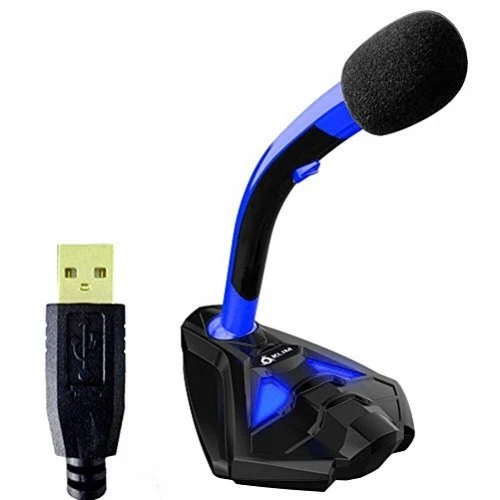 KLIM Voice Desktop Mikrofon for Laptop & PC & PS4 blue/black