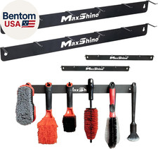 Universal Detailing Brush Hanger - 6 Organizer Hooks, Lightweight Wall-Mounted D