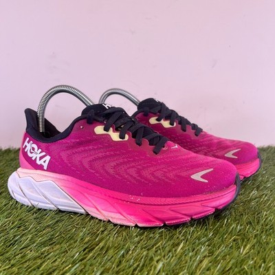 Hoka One One Turnschuhe Größe 4,5 Damen rosa Arahi 6 Walking sportliche Laufschuhe