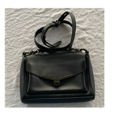 Botkier Black Small Crossbody Bag Zip Closure...