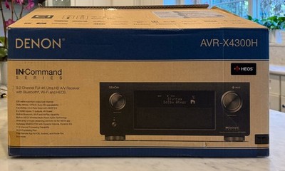 Denon AVR-X4300H 9.2 Channel 4K Atmos DTS:X HEOS + Mic/Stand COMPLETE , LN!